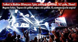 Tarkan'ı Yedi Gün Boyunca Yaklaşık 50 Bin Kişi Dinledi