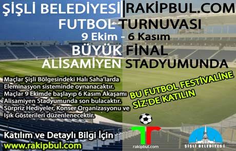 Şişli Belediyesi Rakipbul Futbol Turnuvası Başlıyor