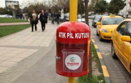 Ataşehir’de Atık Piller Kutuya…
