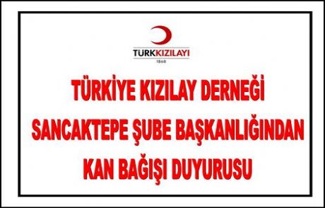 Sancaktepe'de Kan Bağışı