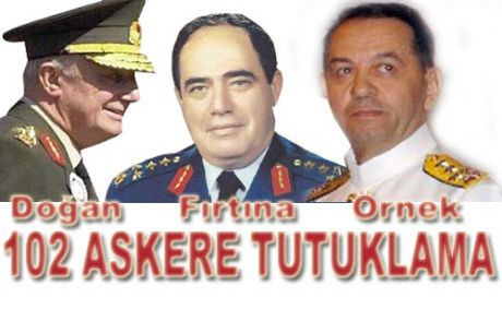 102 Asker Hakkında Tutuklama
