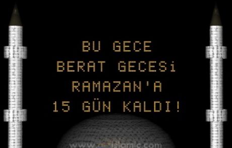 Berat Kandili Coşkuylu Kutlandı