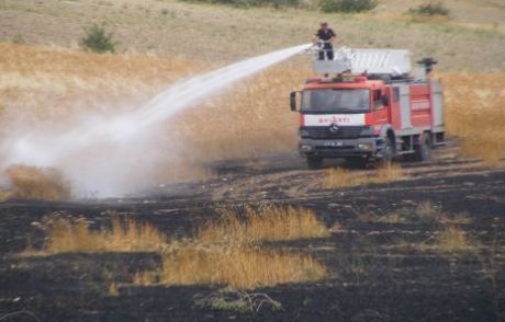 Gölbaşı’nda 40 Dönümlük Ekili Alan Yandı