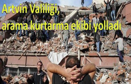 Artvin Valiliğinden Deprem Bölgesine Destek