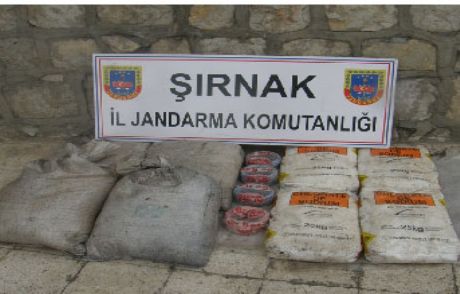 Cudi Dağı'nda 300 Kilo Patlayıcı Bulundu