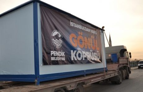 Pendik Belediyesinden Vana 8 Konteyner