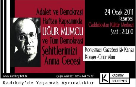 Uğur Mumcu Ve Demokrasi Şehitlerini Anma Gecesi
