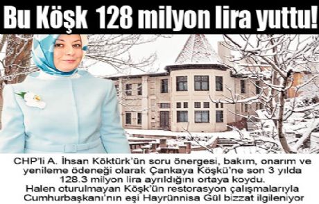 Bu Köşk 128 Milyon Lira Yuttu!