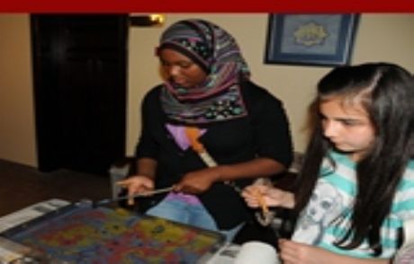 Abd’li Öğrenciler'e Ebru Sanatı
