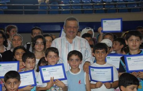 Yaz Spor Okulu Öğrencilerine Sertifika