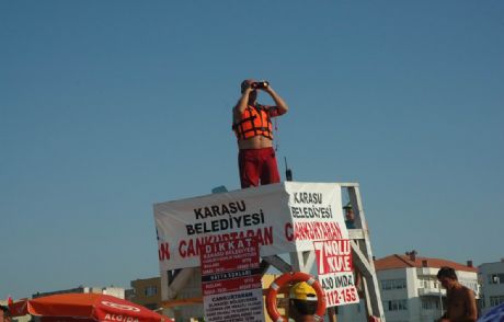 Karasu'da Jetskili Kurtarma Operasyonu