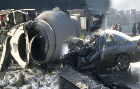 Beton Mikseri Otomobili Ezdi: 1 Ölü