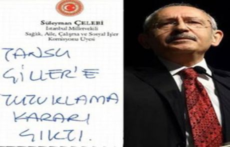 İşte Çiller Gafına Yol Açan O Not!