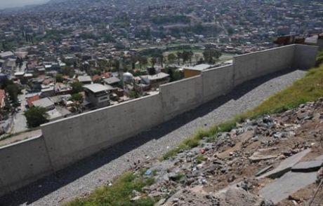 Ballıkuyu'da İstinat Duvarı Tamam