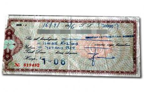38 Yıllık Çekle Bankaya Koştu