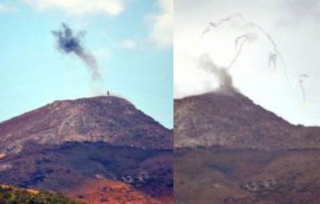 Teröristlerin Saklandığı Tepeye Bomba Yağdı