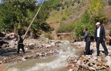 Sel Mahalleyi İkiye Ayırdı
