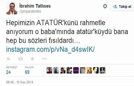 İbrahim Tatlıses'e Atatürk Tepkisi