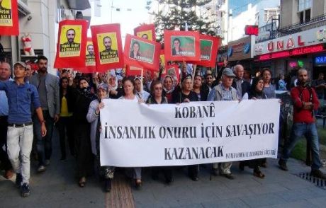 Antalya'daki Kobani Eyleminde Gerginlik!