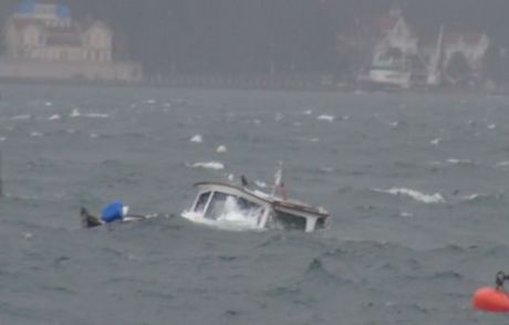 Beykoz'da Tekne Battı