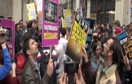 Taksim'de Emek Sineması Protestosu