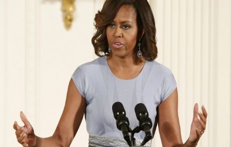 Michelle Obama, İlk Kez Halka Seslendi