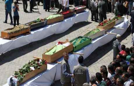 İşçilerin Cenazesinde Yürek Yakan Görüntüler
