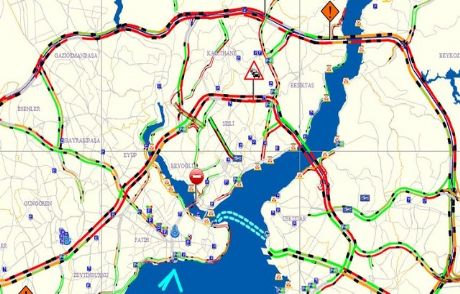 İstanbul'da Trafik Tamamen Durdu