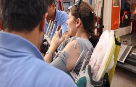 Dut Toplarken Demir Korkuluk Koluna Girdi