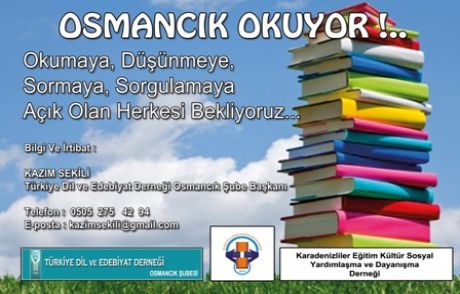 Osmancık'ta Kitap Okuma Kampanyası