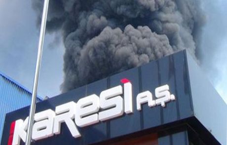 Bursa'da Tekstil Fabrikasında Yangın