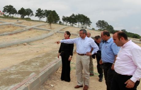 Köşker Pelitli Mezarlığını Denetledi