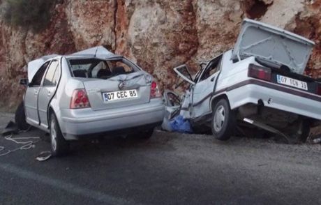 Antalya'da Trafik Kazası