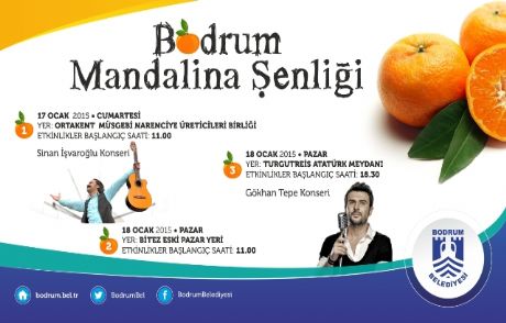 Bodrum Mandalina Şenliği Başlıyor