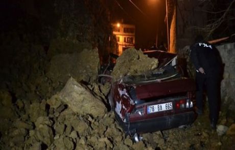 Safranbolu'da Heyelan