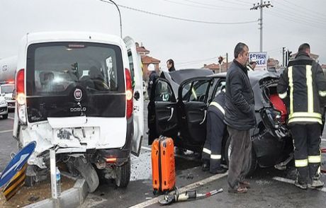Konya'da Zincirleme Trafik Kazası!