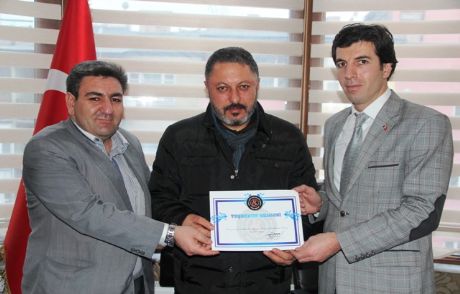 Degd'den Memur Sen'e Teşekkür Belgesi