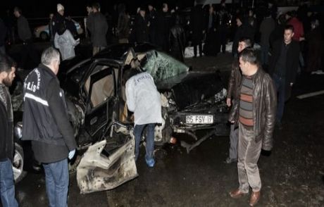 Ankara'da Feci Kaza