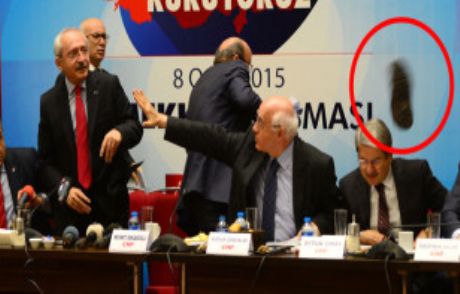 Kılıçdaroğlu'na Ayakkabı Fırlatıldı