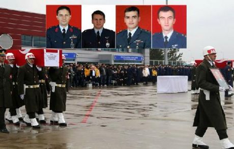 Şehit Pilotlar Törenle Uğurlandı