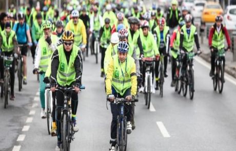 Yeşilay Haftası'nda Pedallar Çevrildi