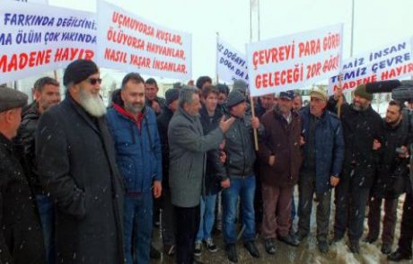 Yozgat'ta Halk Madene Karşı Yürüdü