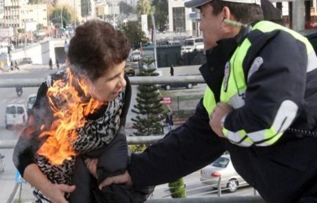 Kendini Yakmıştı Bu Kez Yurt Bastı