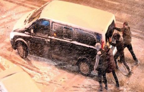 Erzurum'a Kara Kış Geri Döndü