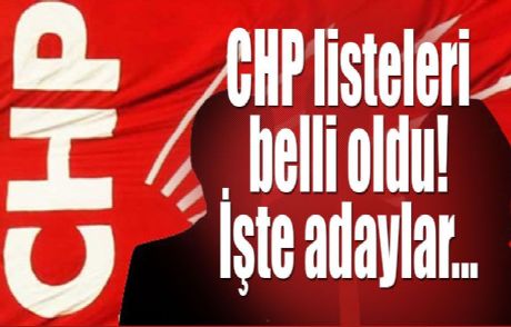 Chp Listeleri Belli Oldu İşte Tam Listesi