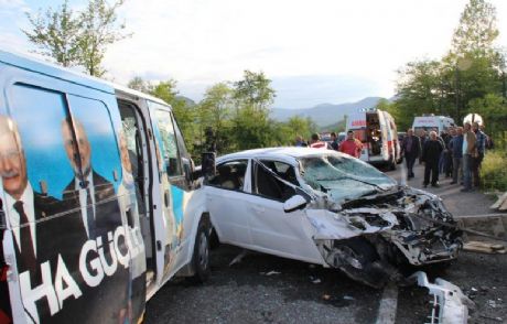 Giresun'da Zincirleme Trafik Kazası