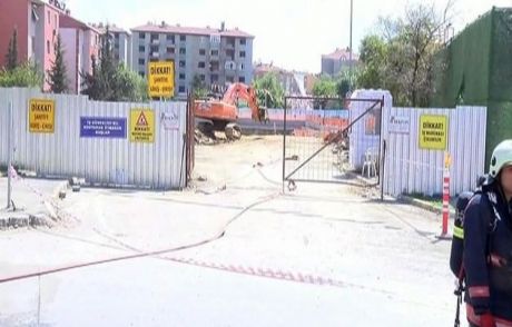 Metro İnşaatında Doğalgaz Borusu Delindi