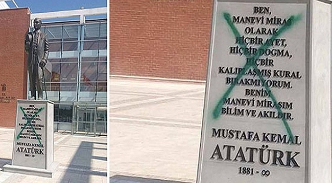 Atatürk Heykeline Saldırıya Tutuklama