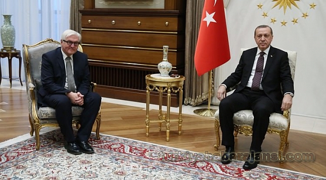 Cumhurbaşkanı Erdoğan Steinmeier İle Görüştü
