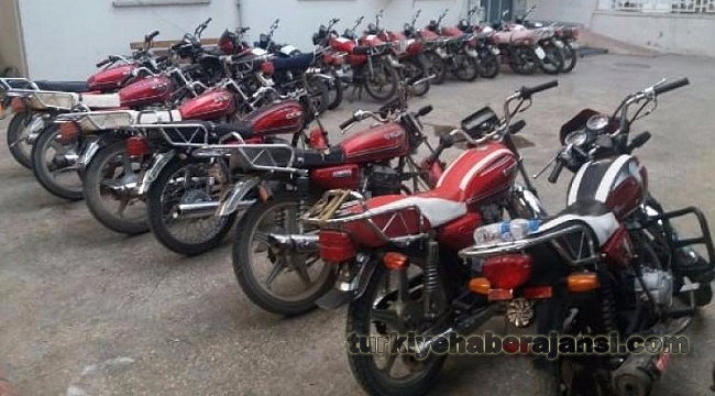 Şanlıurfa'da 76 Çalıntı Motosiklet Ele Geçti